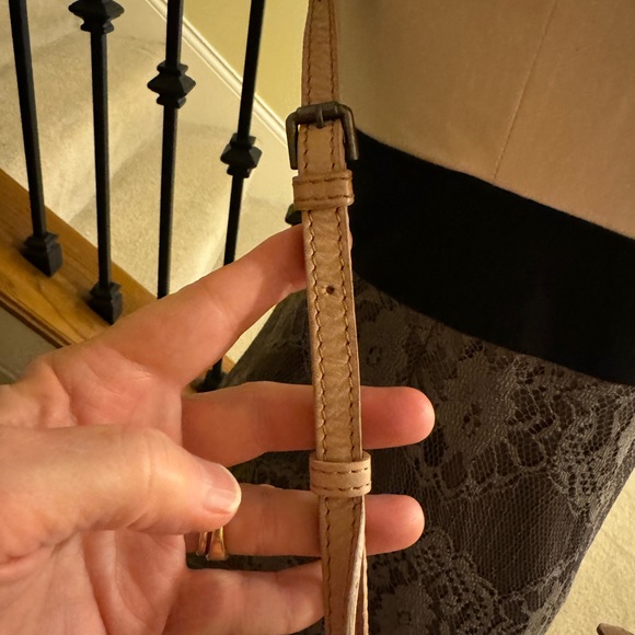 892-ARTT New Light Brown Woven Made In India Crossbody Purse Genuine Leather NWT - Picture 13 of 16